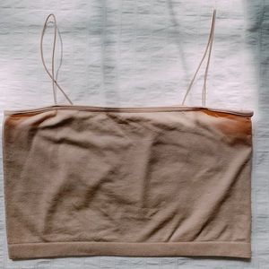 Forever 21 Tops - Nude cropped tank top Forever 21 Tops - Nude cropped tank top